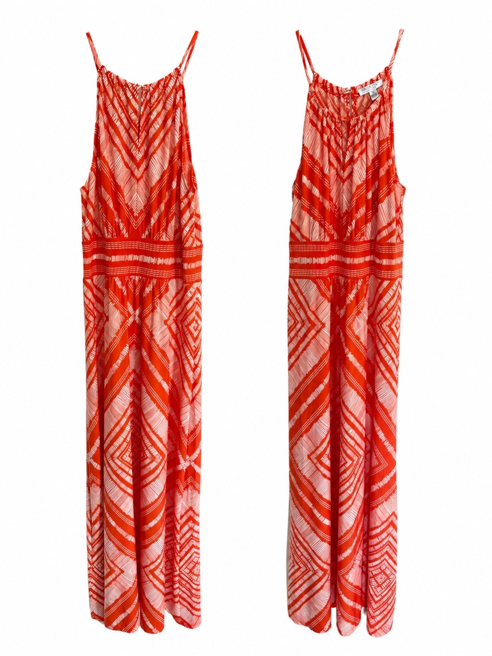 London Style Collection Striped Maxi Dress - Halter
